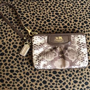 Coach Python Printed Wristlet